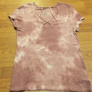 American eagle tie-dyed top